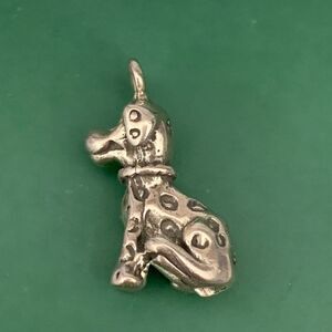 .925 Dalmatian Puppy Sterling Silver Jewelry Charm #pet #dalmatian